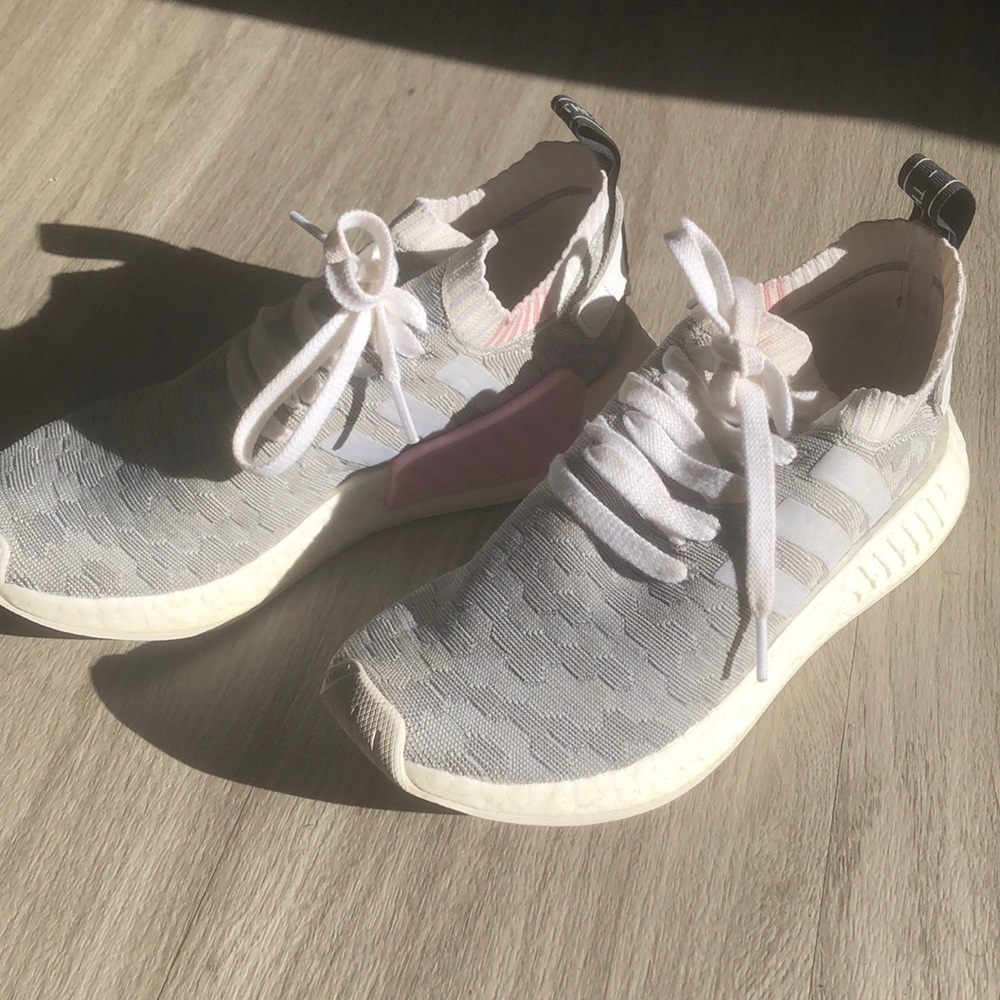 Pink and grey adidas